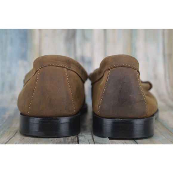 GH Bass Weejuns Camo Penny Loafers Men's Size 12 Leather Slip On Shoes - Picture 7 of 9